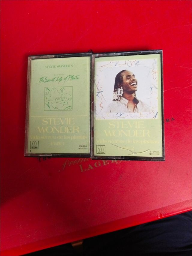 2x Casetes Stevie Wonder: Vida Secreta Plantas