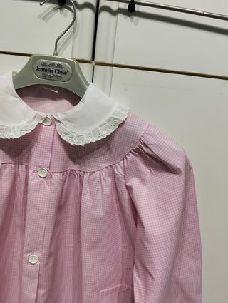 Grembiule bimba quadretti rosa bambina 5 anni 