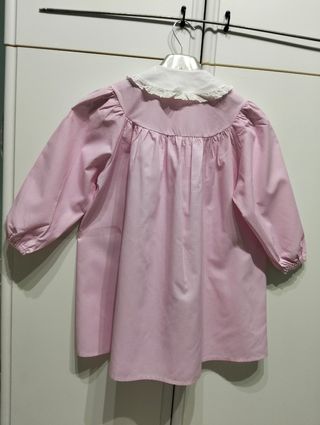 Grembiule bimba quadretti rosa bambina 5 anni 