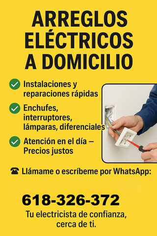 Electricista a domicilio