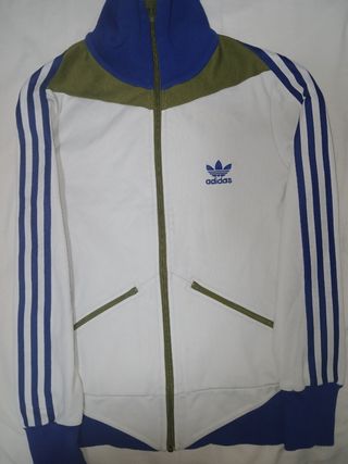 Sudadera Adidas Vintage Blanco Verde