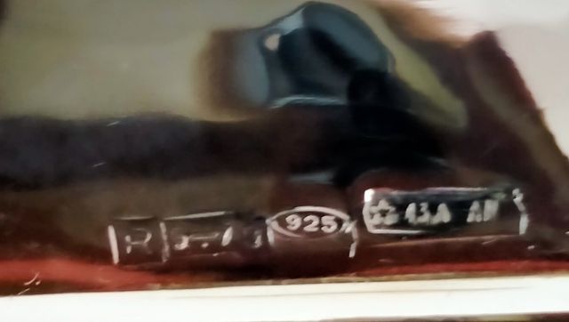 Cofanetto portaoggetti legno e argento 925