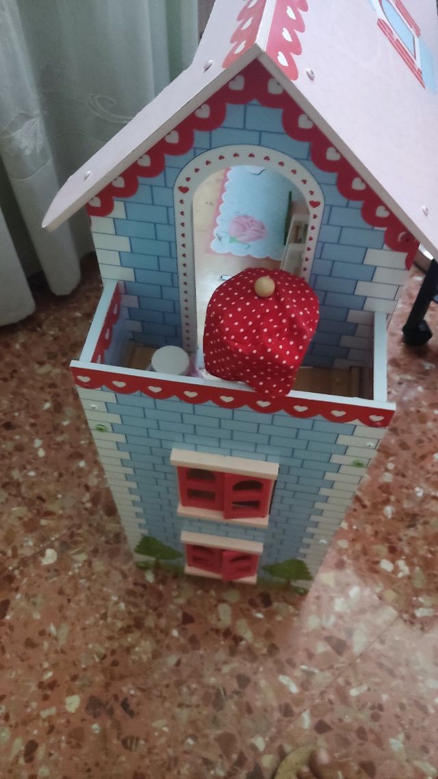 Casa muñecas madera vintage