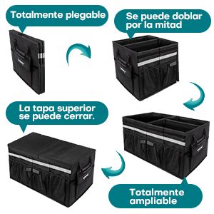 Organizador plegable para maletero de coche