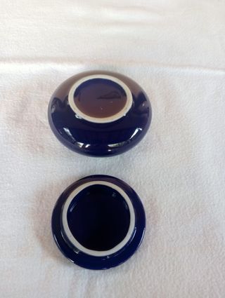 Portagioie Ceramica Blu Oro