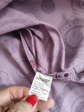 Vestido verano morado estampado