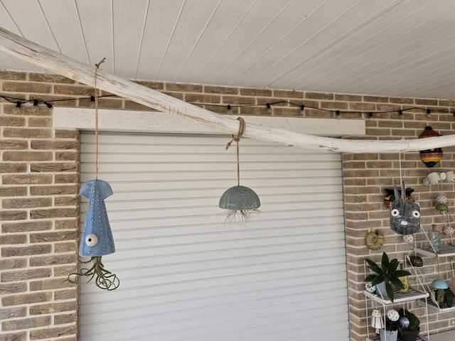 Vaso Calamaro Ceramica Blu