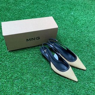 Zapatos Mango - Tacones beige y negro