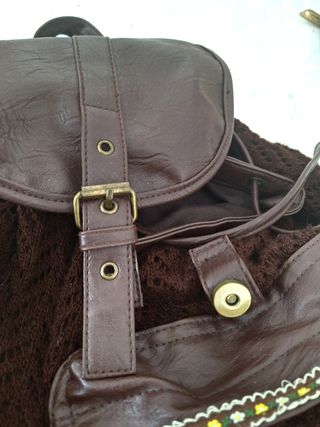 Mochila boho marrón