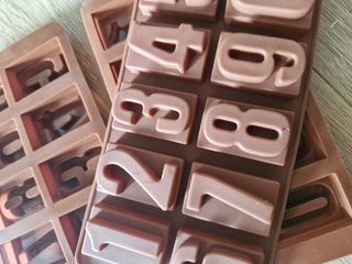 Moldes silicona números (x3)