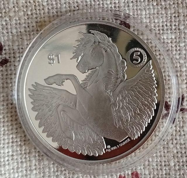 Moneda Plata Pegaso 1oz.