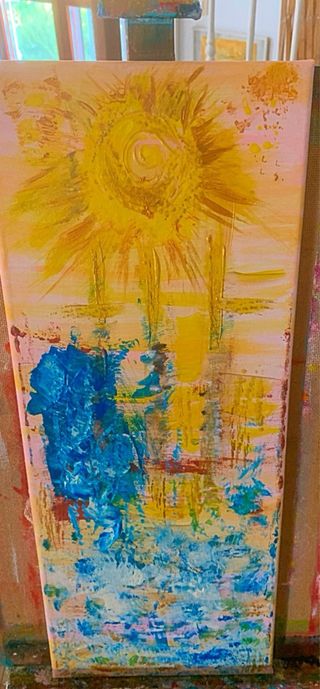 Quadro astratto - colori acrilici