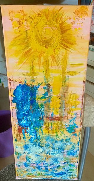 Quadro astratto - colori acrilici