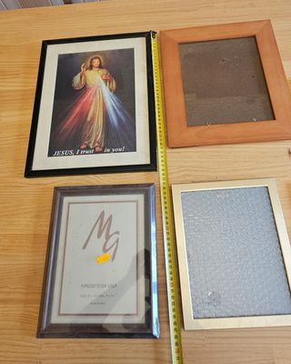 6 Marcos fotos - Madera, dorado