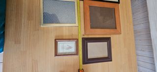 6 Marcos fotos - Madera, dorado
