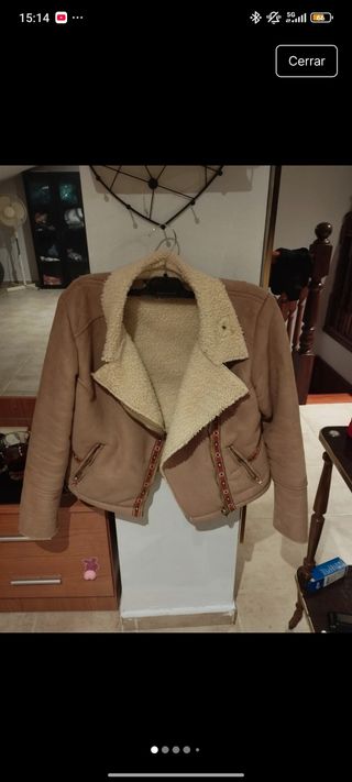 Chaqueta borreguillo marrón