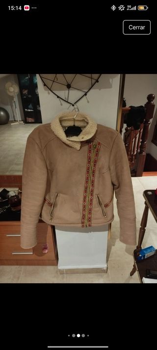 Chaqueta borreguillo marrón