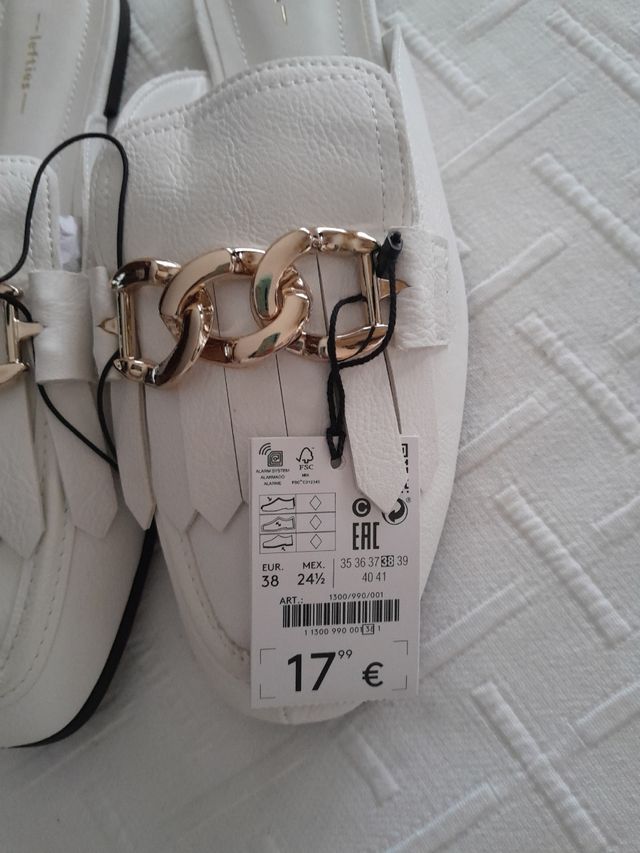 Zuecos Lefties blancos - talla 38