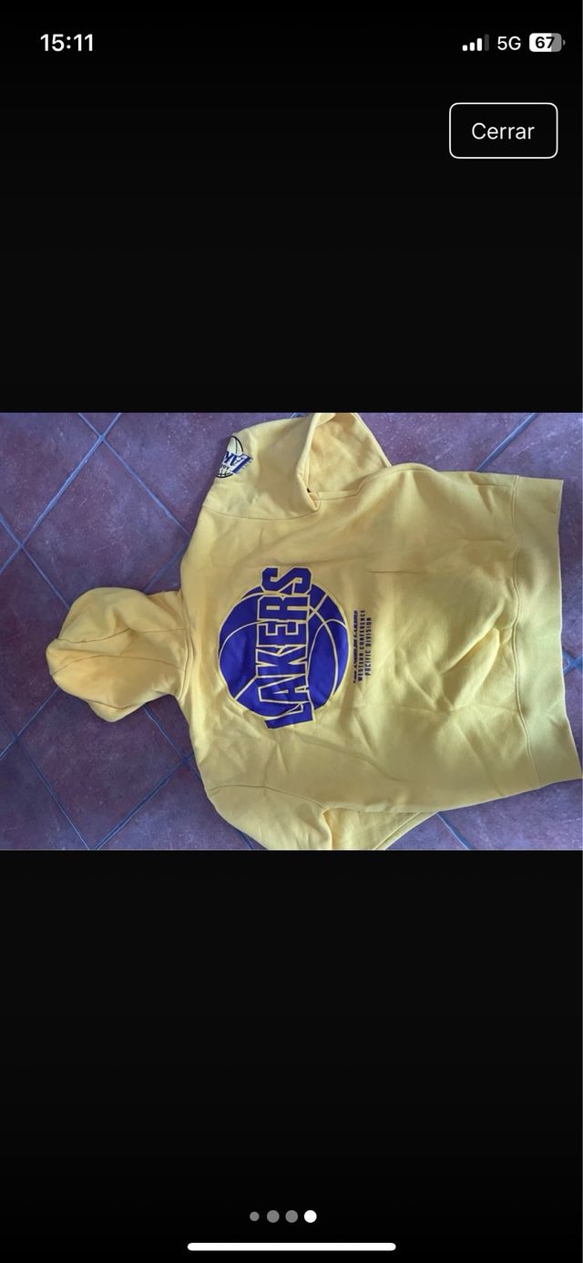Sudadera Lakers Amarilla