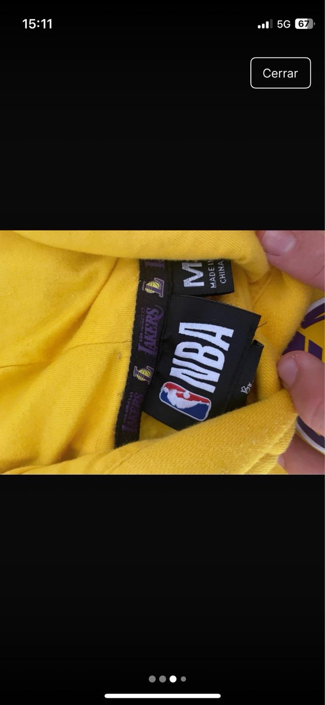 Sudadera Lakers Amarilla