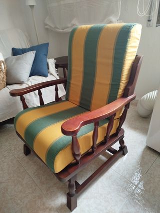 Sillón/Butaca madera - con cojines