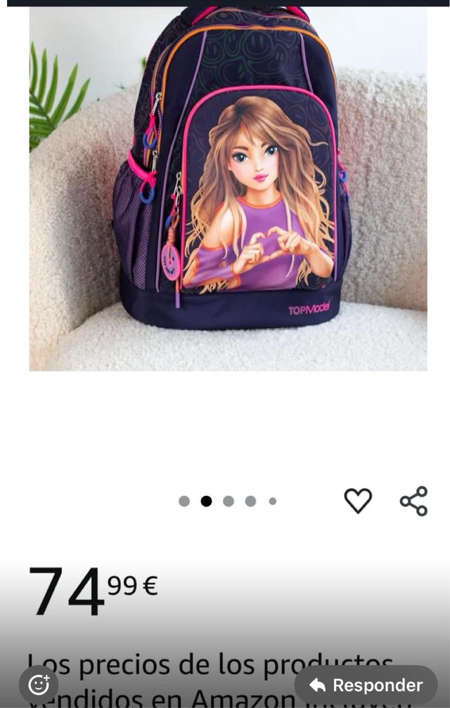 Mochila TopModel Niña