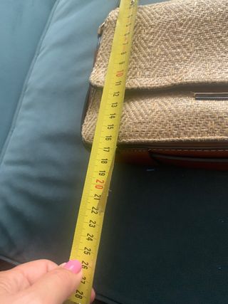 Bolso rafia Zara - Marrón Beige