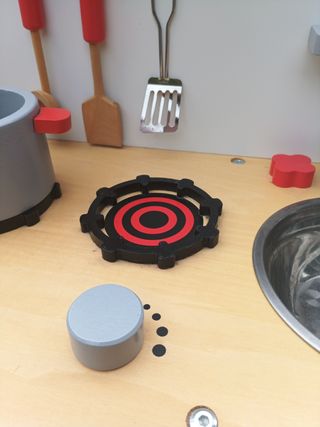 Cocinita madera infantil con accesorios