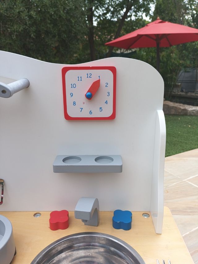 Cocinita madera infantil con accesorios