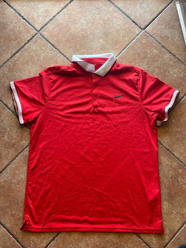 Polo Nike rossa tg. XL
