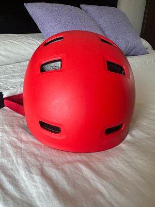 Casco bici rojo