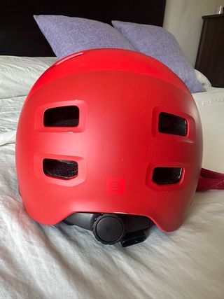 Casco bici rojo