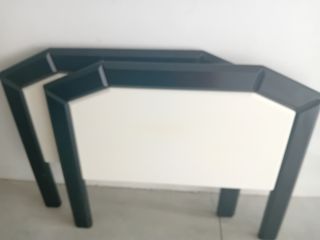 Cabeceros cama blanco-negro