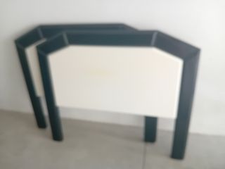 Cabeceros cama blanco-negro