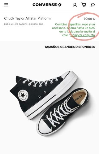 Converse negras altas
