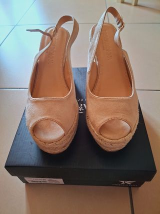 Sandali Primadonna beige zeppa