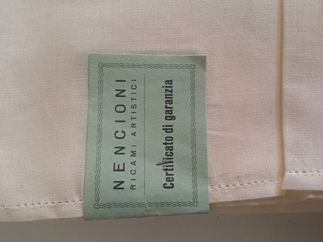 Tovaglia ricamata cotone 12