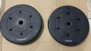 Discos pesas hormigón 10 kg (x2) — 28 mm