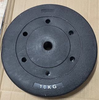 Discos pesas hormigón 10 kg (x2) — 28 mm