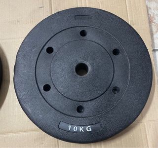 Discos pesas hormigón 10 kg (x2) — 28 mm