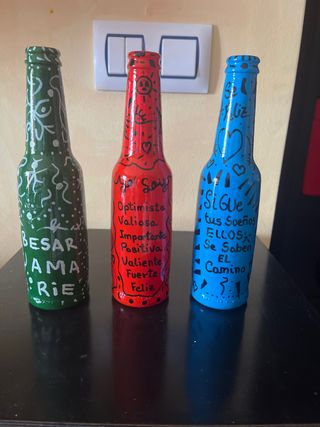 Botellas Decoradas Manualmente