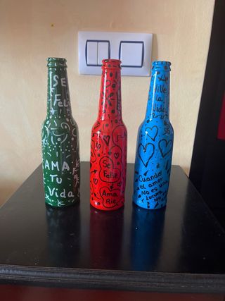 Botellas Decoradas Manualmente