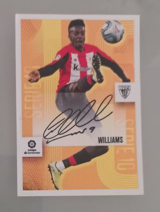 Cromo firmado Iñaki Williams