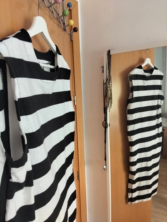 Vestido Sfera rayas M - Blanco&Negro