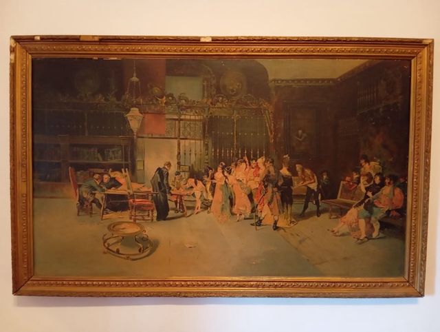 Óleo Fortuny "La vicaría"