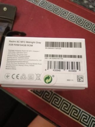 Xiaomi Redmi 9C NFC Negro