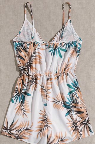 Mono tirantes estampado hojas - M