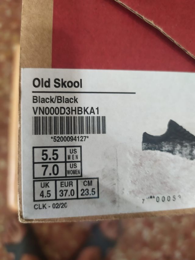 Zapatillas VANS Old Skool Unisex 37