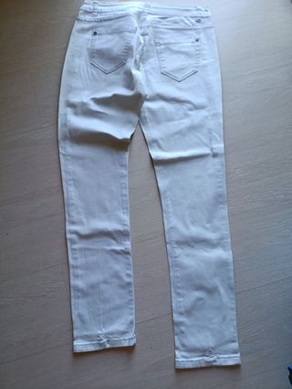 Pantalones blancos mujer