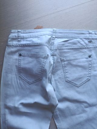 Pantalones blancos mujer